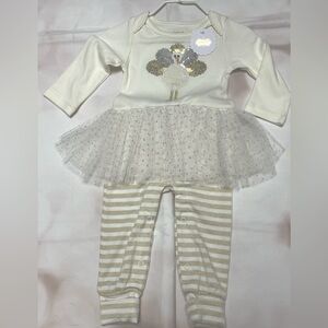 Mud Pie one piece outfit NWT turkey sequin Thanksgiving appliqué skirted